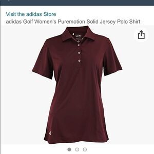 Adidas | NAVY BLUE Golf Women's Puremotion Solid Jersey Polo Shirt